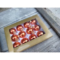 Vánoční ozdoby oranžové 12ks ...