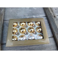 Vánoční ozdoby zlaté 12ks ...