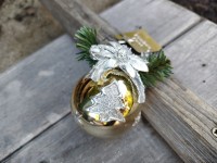 Deko baňka zlatá Deko baňka zlatá