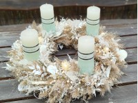 Adventní věnec Lumina krémový...