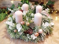 Adventní věnec růžový ...