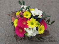 Dárková kytice čtvereček