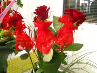 Valentýnská přízdoba růží