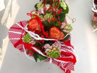 Valentýnská kytice srdce