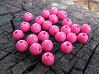 Korálky 8mm fuchsiové 50ks...