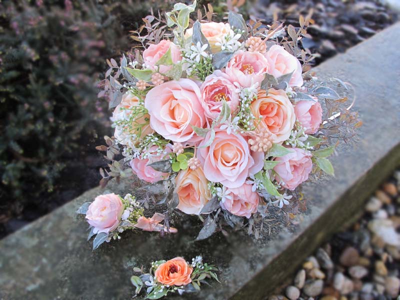 Brillant Flowers Peach Fuzz set