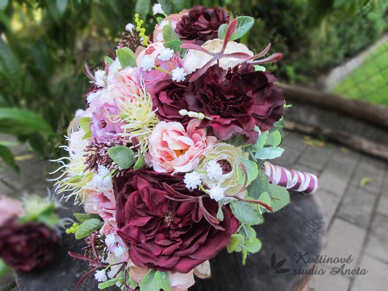 Romantic Flowers "Bordeaux"
