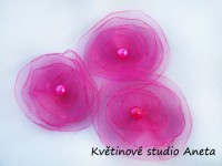Květinka šifonová fuchsiová...
