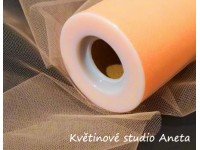 Tyl dekorační meruňově oranžový 15cm x 23m...