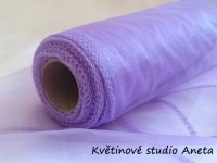 Organza 15cm fialová levandulová...