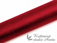 Organza 36cm rudá obšitá...