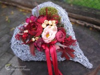 Podzimní srdíčko velké bordó...