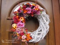 Velký podzimní věnec 40cm ...