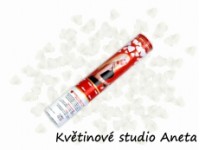 Vystřelovaci konfety bílé 40cm...