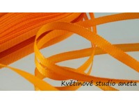 Stuha taftová oranžová 0,6cm...