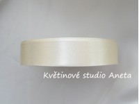 Stuha saténová 2cm krémová...