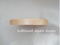Stuha saténová 1cm krémová...
