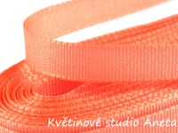 Stuha taftová lososová 0,6cm...