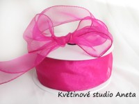 Stuha šifonová fuchsiová 5cm...