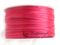Stuha saténová 0,3cm malinová...