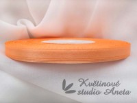 Stuha saténová světle oranžová...