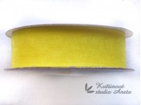 Stuha šifonová žlutá světle 1,9cm...