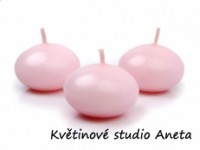 Plovoucí svíčka růžová světlá...