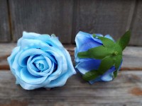 Květ velký světle modrý žíhaný 8cm... Květ velký světle modrý žíhaný 8cm...