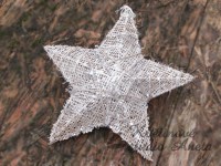 Hvězda juta 14cm 3D...