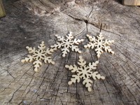 Vločka dřevo natur 5cm...