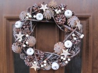 Zimní věnec s jablíčky 32cm...