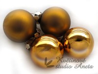 Vánoční ozdoby  hněde 24ks... Vánoční ozdoby  hněde 24ks...